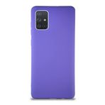 KZY İletişim Samsung Galaxy A71 ile Uyumlu Kılıf Soft Premier Renkli Silikon Kapak - Mor