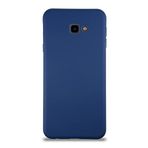 KZY İletişim Samsung Galaxy J4 Plus ile Uyumlu Kapak ile Uyumlu İçi Kadife Lansman Silikon Kılıf - Lacivert