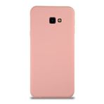KZY İletişim Samsung Galaxy J4 Plus ile Uyumlu Kapak ile Uyumlu İçi Kadife Lansman Silikon Kılıf - Pembe