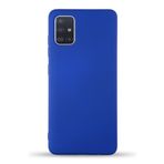 KZY İletişim Samsung Galaxy M31S ile Uyumlu Kapak ile Uyumlu İçi Kadife Lansman Silikon Kılıf - Lacivert
