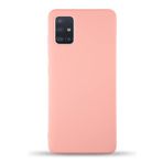 KZY İletişim Samsung Galaxy M31S ile Uyumlu Kapak ile Uyumlu İçi Kadife Lansman Silikon Kılıf - Pembe