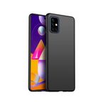 KZY İLETİŞİM Samsung Galaxy M31s ile uyumlu Kapak Mat Siyah Silikon Lux Kılıf