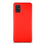 KZY İletişim Samsung Galaxy M31S ile Uyumlu Kılıf Soft Premier Renkli Silikon Kapak - Kırmızı