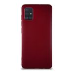 KZY İletişim Samsung Galaxy M31S ile Uyumlu Kılıf Soft Premier Renkli Silikon Kapak - Mürdüm
