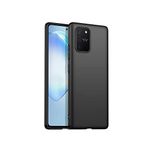 KZY İLETİŞİM Samsung Galaxy S10 Lite ile uyumlu Kapak Mat Siyah Silikon Lux Kılıf