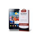 KZY İLETİŞİM Samsung Galaxy S2 ile uyumlu Temperli Ekran Koruyucu Kırılmaz Cam Ekonomik 3'lü Paket