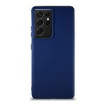 KZY İletişim Samsung Galaxy S21 Ultra ile Uyumlu Kılıf Soft Premier Renkli Silikon Kapak - Lacivert