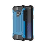 KZY İletişim-Samsung Galaxy S9 ile Uyumlu Kapak Çift Katmanlı Zırh Tank Kılıf - Mavi (Mavi)