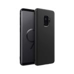 KZY İLETİŞİM Samsung Galaxy S9 Plus ile uyumlu Kapak Mat Siyah Silikon Lux Kılıf