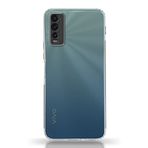 KZY İLETİŞİM Vivo Y20 ile uyumlu Kapak Tıpalı Kamera Korumalı Şeffaf Premier Kılıf