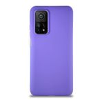 KZY İletişim Xiaomi Mi 10T ile Uyumlu Kılıf Soft Premier Renkli Silikon Kapak - Mor