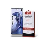 KZY İLETİŞİM Xiaomi Mi 11T 5G ile uyumlu Temperli Ekran Koruyucu Kırılmaz Cam Ekonomik 3'lü Paket