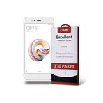 KZY İLETİŞİM Xiaomi Mi 5x ile uyumlu Temperli Ekran Koruyucu Kırılmaz Cam Ekonomik 3'lü Paket