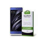 KZY İLETİŞİM Xiaomi Mi 6 ile uyumlu Temperli Ekran Koruyucu Kırılmaz Cam Ekonomik 5'li Paket