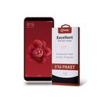 KZY İLETİŞİM Xiaomi Mi 6x ile uyumlu Temperli Ekran Koruyucu Kırılmaz Cam Ekonomik 3'lü Paket