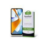 KZY İLETİŞİM Xiaomi Poco C40 ile Uyumlu Temperli Ekran Koruyucu Kırılmaz Cam Ekonomik 5'lİ Paket