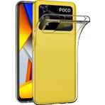 KZY İletişim Xiaomi Poco M4 Pro 4G ile Uyumlu Kapak 1mm Süper Silikon Şeffaf Kılıf