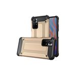 KZY İletişim-Xiaomi Poco M4 Pro 5G ile Uyumlu Kapak Çift Katmanlı Zırh Tank Kılıf - Gold (Gold)