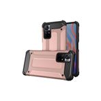 KZY İletişim-Xiaomi Poco M4 Pro 5G ile Uyumlu Kapak Çift Katmanlı Zırh Tank Kılıf - Rose Gold (Rose Gold)