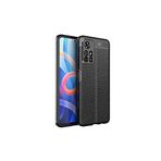 KZY İletişim-Xiaomi Poco M4 Pro 5G ile Uyumlu Kılıf Darbe Korumalı Deri Görünümlü Silikon Arka Kapak - Siyah (Siyah)