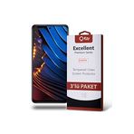 KZY İLETİŞİM Xiaomi Poco X3 GT ile uyumlu Temperli Ekran Koruyucu Kırılmaz Cam Ekonomik 3'lü Paket