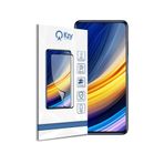 KZY İLETİŞİM Xiaomi Poco X3 Pro ile uyumlu Tam Kaplayan Fiber Nano Ekran Koruyucu Cam