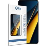 KZY İletişim Xiaomi Poco X6 Pro ile Uyumlu Tam Kaplayan Fiber Nano Ekran Koruyucu Cam