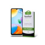 KZY İLETİŞİM Xiaomi Redmi 10C ile Uyumlu Temperli Ekran Koruyucu Kırılmaz Cam Ekonomik 5'lİ Paket