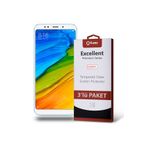 KZY İLETİŞİM Xiaomi Redmi 5 Plus ile uyumlu Temperli Ekran Koruyucu Kırılmaz Cam Ekonomik 3'lü Paket