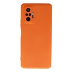 KZY İletişim Xiaomi Redmi Note 10 Pro ile Uyumlu Kapak İçi Kadife Kamera Korumalı Lansman Silikon Kılıf - Turuncu