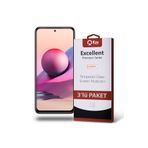 KZY İLETİŞİM Xiaomi Redmi Note 10S ile uyumlu Temperli Ekran Koruyucu Kırılmaz Cam Ekonomik 3'lü Paket
