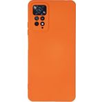 KZY İletişim Xiaomi Redmi Note 11 Pro Kapak İçi Kadife Kamera Korumalı Lansman Silikon Kılıf - Turuncu