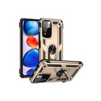 KZY İletişim Xiaomi Redmi Note 11 Pro Plus 5G ile Uyumlu Kapak Military Yüzüklü Stantlı Panzer Tank Kılıf - Gold