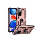 KZY İletişim Xiaomi Redmi Note 11 Pro Plus 5G ile Uyumlu Kapak Military Yüzüklü Stantlı Panzer Tank Kılıf - Rose Gold