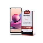 KZY İLETİŞİM Xiaomi Redmi Note 11 SE ile Uyumlu Temperli Ekran Koruyucu Kırılmaz Cam Ekonomik 3'lü Paket