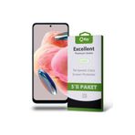 KZY İLETİŞİM Xiaomi Redmi Note 12 ile Uyumlu Temperli Ekran Koruyucu Kırılmaz Cam Ekonomik 5'li Paket