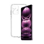 KZY İLETİŞİM Xiaomi Redmi Note 12 Pro 5G Kapak Kamera Korumalı Tıpalı Şeffaf Silikon Kılıf