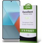 KZY İletişim Xiaomi Redmi Note 13 Pro ile Uyumlu Temperli Ekran Koruyucu Kırılmaz Cam Ekonomik 5'li Paket