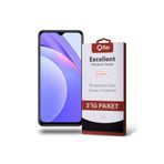KZY İLETİŞİM Xiaomi Redmi Note 9 4G ile uyumlu Temperli Ekran Koruyucu Kırılmaz Cam Ekonomik 3'lü Paket
