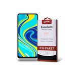 KZY İLETİŞİM Xiaomi Redmi Note 9s ile uyumlu Temperli Ekran Koruyucu Kırılmaz Cam Ekonomik 3'lü Paket