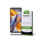 KZY İLETİŞİM Xiaomi Redmi Poco M5S ile Uyumlu Temperli Ekran Koruyucu Kırılmaz Cam Ekonomik 5'li Paket