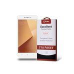 KZY İLETİŞİM Xiaomi Redmi Y1 Lite ile uyumlu Temperli Ekran Koruyucu Kırılmaz Cam Ekonomik 3'lü Paket