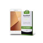 KZY İLETİŞİM Xiaomi Redmi Y1 Lite ile uyumlu Temperli Ekran Koruyucu Kırılmaz Cam Ekonomik 5'li Paket