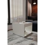 Kzy Mobilya Line Orta Sehpa 40x40 cm Beyaz