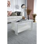 Kzy Mobilya Line Orta Sehpa 90x50 cm Beyaz
