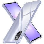 Kzy Samsung Galaxy A07 ile Uyumlu Kapak Kamera Korumalı Airbag Antishock Köşe Korumalı Şeffaf Silikon Kılıf