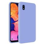KZY Samsung Galaxy A10 İçi Kadife Soft Logosuz Lansman Silikon Kılıf - Lila