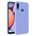 KZY Samsung Galaxy A10s İçi Kadife Soft Logosuz Lansman Silikon Kılıf - Lila