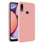 KZY Samsung Galaxy A10s İçi Kadife Soft Logosuz Lansman Silikon Kılıf - Pembe