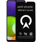 Kzy Samsung Galaxy A22 Tam Kaplayan Anti Statik Görünmez Safir Ekran Koruyucu Hayalet Cam - Saydam